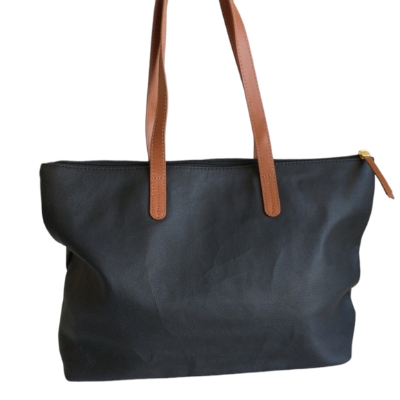 Joy Mangano Leather Tote - Picture 2 of 8